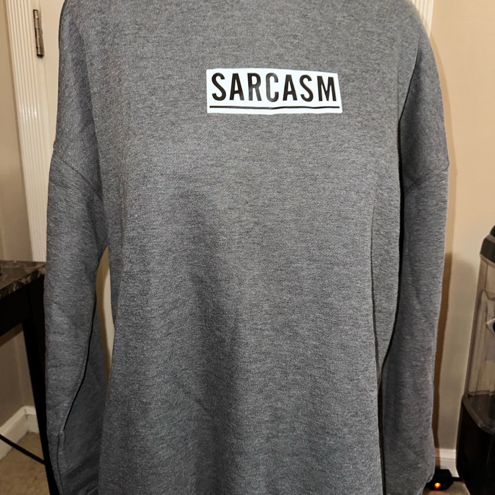 Kendall & Kylie Gray Sarcasm Sweatshirt